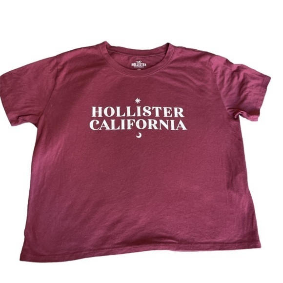 Hollister Tops - Women's Hollister California Maroon Crewneck Pullover Shirt Size Med EUC #1179